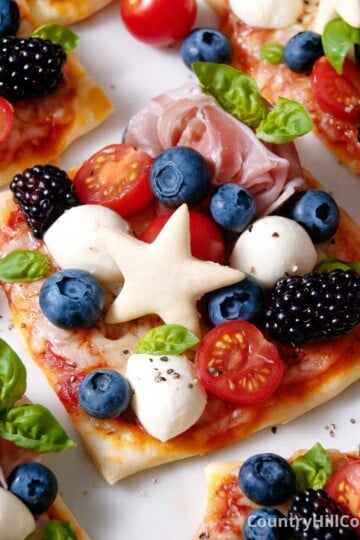 patriotic pizza.