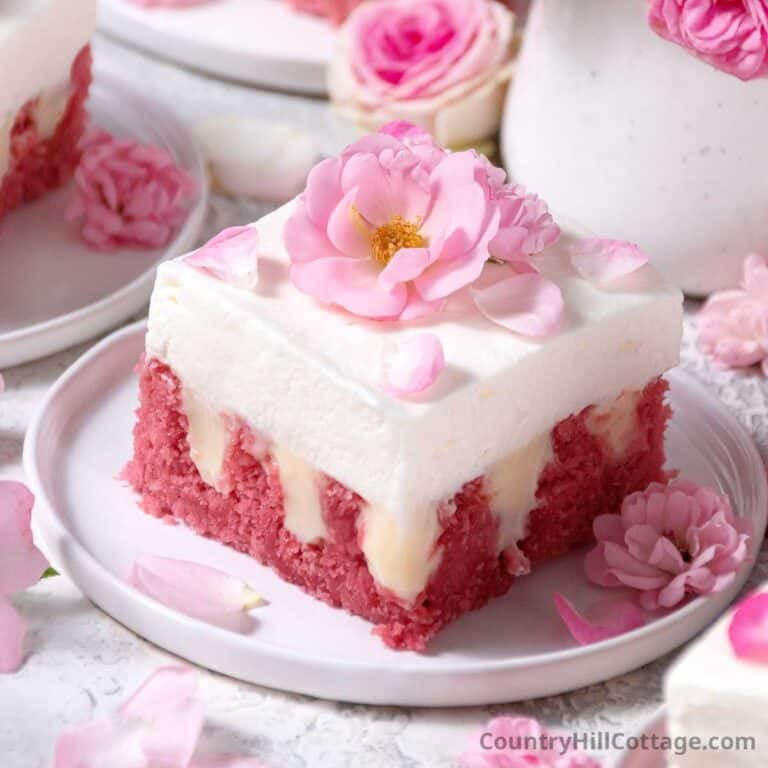 rose poke cake recipe.