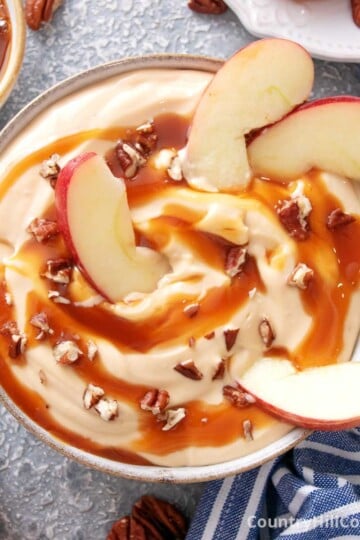apple caramel cream cheese dip.