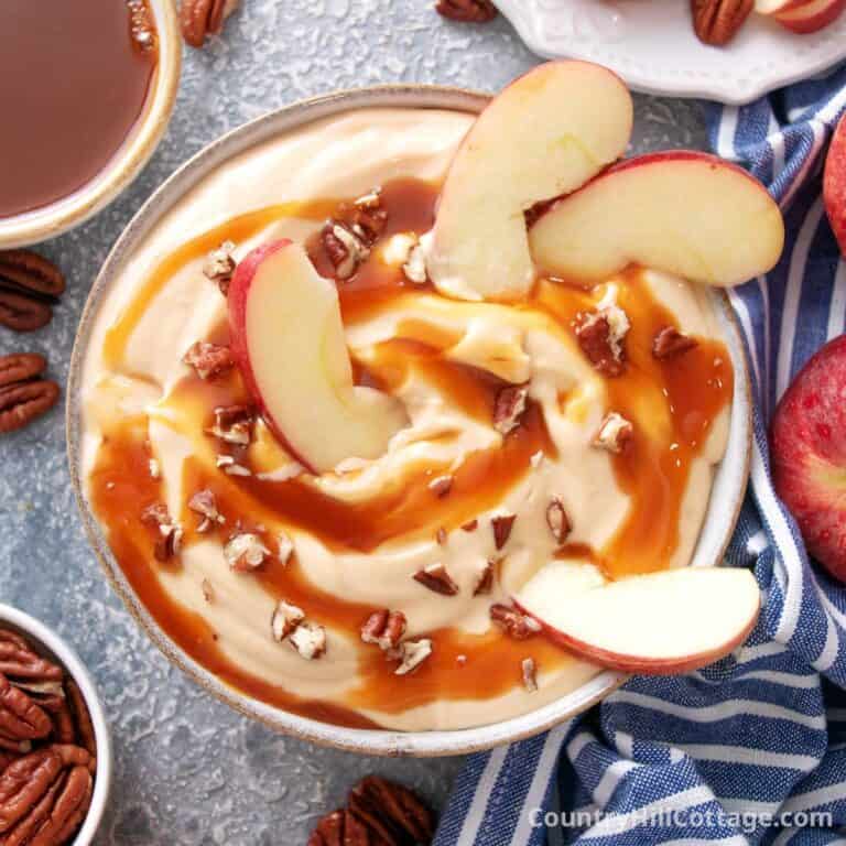 apple caramel cream cheese dip.